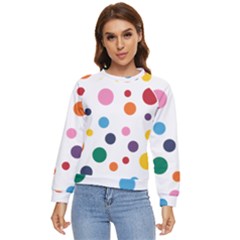 Polka Dot Women s Long Sleeve Raglan Tee