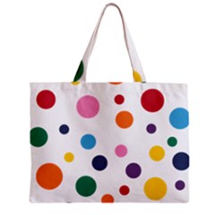 Polka Dot Zipper Mini Tote Bag