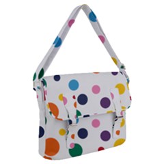 Polka Dot Buckle Messenger Bag