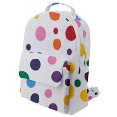 Polka Dot Flap Pocket Backpack (small)