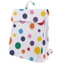 Polka Dot Flap Top Backpack View1