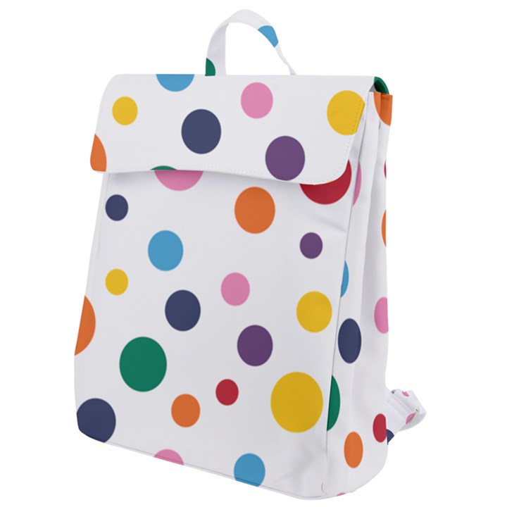 Polka Dot Flap Top Backpack