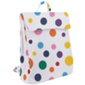 Polka Dot Flap Top Backpack View2