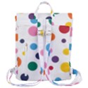 Polka Dot Flap Top Backpack View3