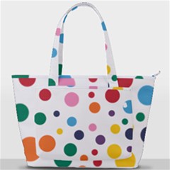 Polka Dot Back Pocket Shoulder Bag 