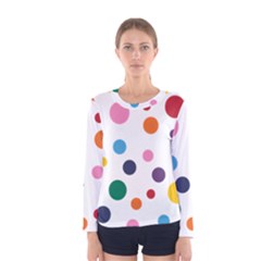 Polka Dot Women s Long Sleeve Tee