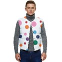 Polka Dot Men s Short Button Up Puffer Vest	 View1