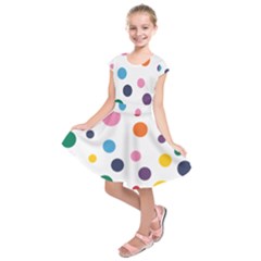 Polka Dot Kids  Short Sleeve Dress by 8989