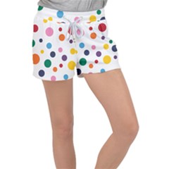 Polka Dot Velour Lounge Shorts by 8989