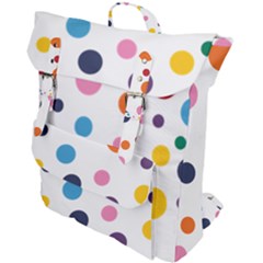 Polka Dot Buckle Up Backpack by 8989