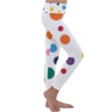 Polka Dot Kids  Lightweight Velour Classic Yoga Leggings View3