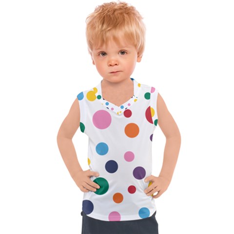 Polka Dot Kids  Sport Tank Top by 8989