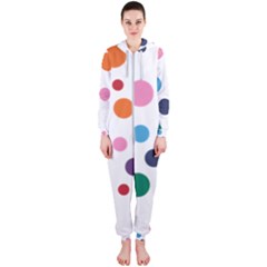 Polka Dot Hooded Jumpsuit (ladies)