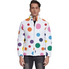 Polka Dot Men s Puffer Bubble Jacket Coat by 8989