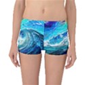 Tsunami Waves Ocean Sea Nautical Nature Water Painting Boyleg Bikini Bottoms View1