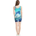 Tsunami Waves Ocean Sea Nautical Nature Water Painting Women s Wrestling Singlet View2