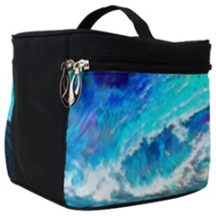 Tsunami Waves Ocean Sea Nautical Nature Water Painting Make Up Travel Bag (big) by Ravend