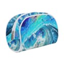 Tsunami Waves Ocean Sea Nautical Nature Water Painting Make Up Case (Small) View1