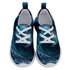 Tsunami Waves Ocean Sea Water Rough Seas 4 Running Shoes by Ravend