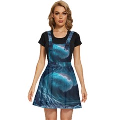 Tsunami Waves Ocean Sea Water Rough Seas 4 Apron Dress by Ravend