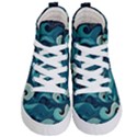 Waves Ocean Sea Abstract Whimsical Abstract Art Kids  Hi-Top Skate Sneakers View1