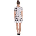 Polka Dot  Svg Drop Hem Mini Chiffon Dress View2