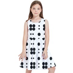 Polka Dot  Svg Kids  Skater Dress by 8989