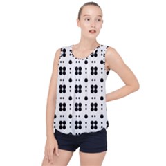 Polka Dot  Svg Bubble Hem Chiffon Tank Top by 8989