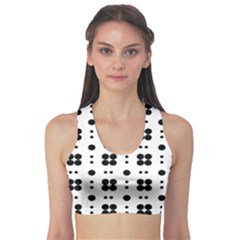 Polka Dot  Svg Sports Bra by 8989