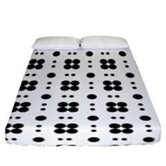 Polka Dot  Svg Fitted Sheet (california King Size) by 8989