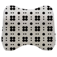 Polka Dot  Svg Velour Head Support Cushion by 8989