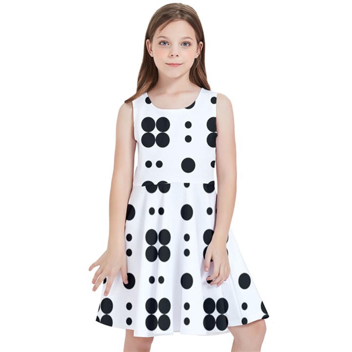 Polka Dot  Svg Kids  Skater Dress