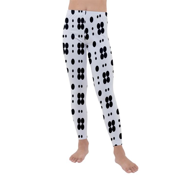 Polka Dot  Svg Kids  Lightweight Velour Leggings