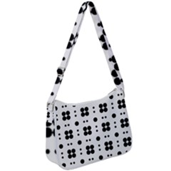 Polka Dot  Svg Zip Up Shoulder Bag by 8989