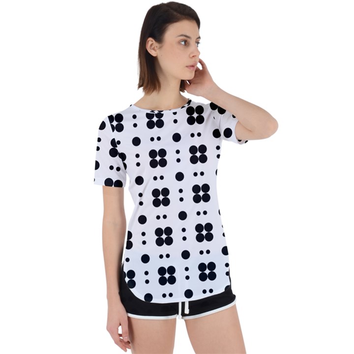 Polka Dot  Svg Perpetual Short Sleeve T-Shirt