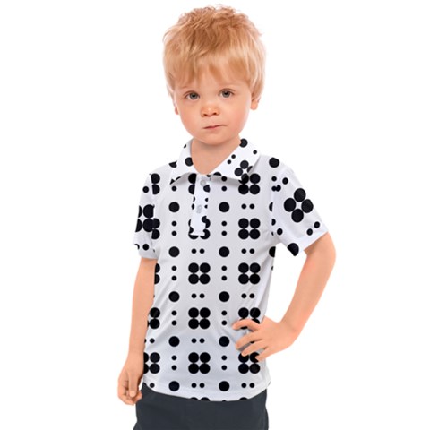 Polka Dot  Svg Kids  Polo Tee by 8989