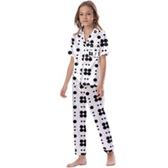 Polka Dot  Svg Kids  Satin Short Sleeve Pajamas Set by 8989