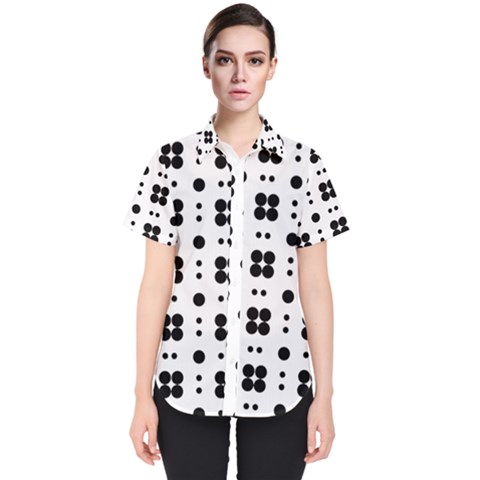 Polka Dot  Svg Women s Short Sleeve Shirt by 8989