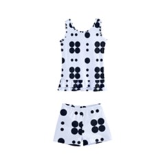 Polka Dot  Svg Kids  Boyleg Swimsuit