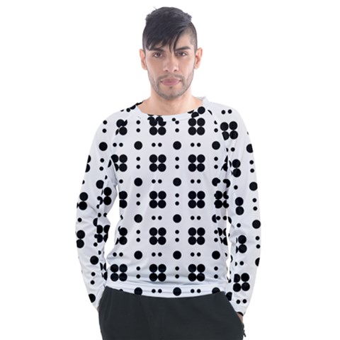 Polka Dot  Svg Men s Long Sleeve Raglan Tee by 8989