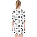 Polka Dot  Svg Quarter Sleeve Pocket Dress View2