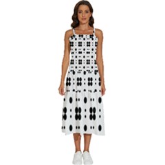 Polka Dot  Svg Sleeveless Shoulder Straps Boho Dress