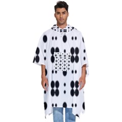 Polka Dot  Svg Men s Hooded Rain Ponchos