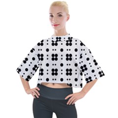 Polka Dot  Svg Mock Neck Tee by 8989