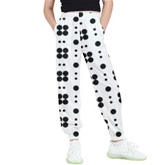 Polka Dot  Svg Kids  Elastic Waist Pants by 8989