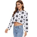 Polka Dot  Svg Women s Lightweight Cropped Hoodie View2