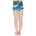 Waves Ocean Sea Pattern Water Tsunami Rough Seas Kids  Sports Shorts View2