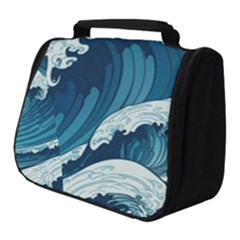 Waves Ocean Sea Pattern Water Tsunami Rough Seas Full Print Travel Pouch (small) by Ravend