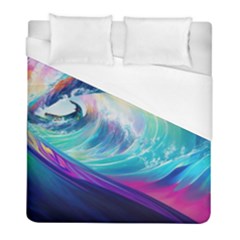 Waves Ocean Sea Tsunami Nautical Nature Water Duvet Cover (full/ Double Size) by Ravend