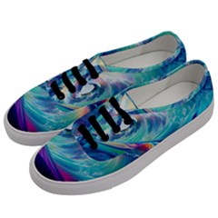 Waves Ocean Sea Tsunami Nautical Nature Water Men s Classic Low Top Sneakers by Ravend